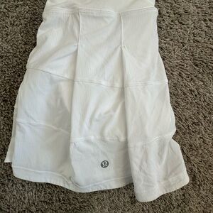 LULULEMON pace rival white skirt size 2